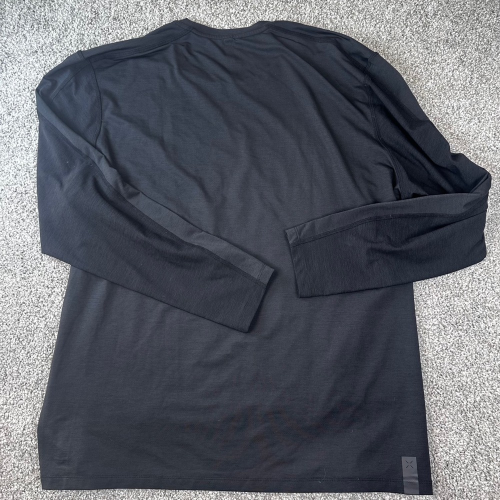 Ten Thousand Versatile L/S Shirt Mens XXL Black Training Gym Athleisure Walk - Picture 7 of 7